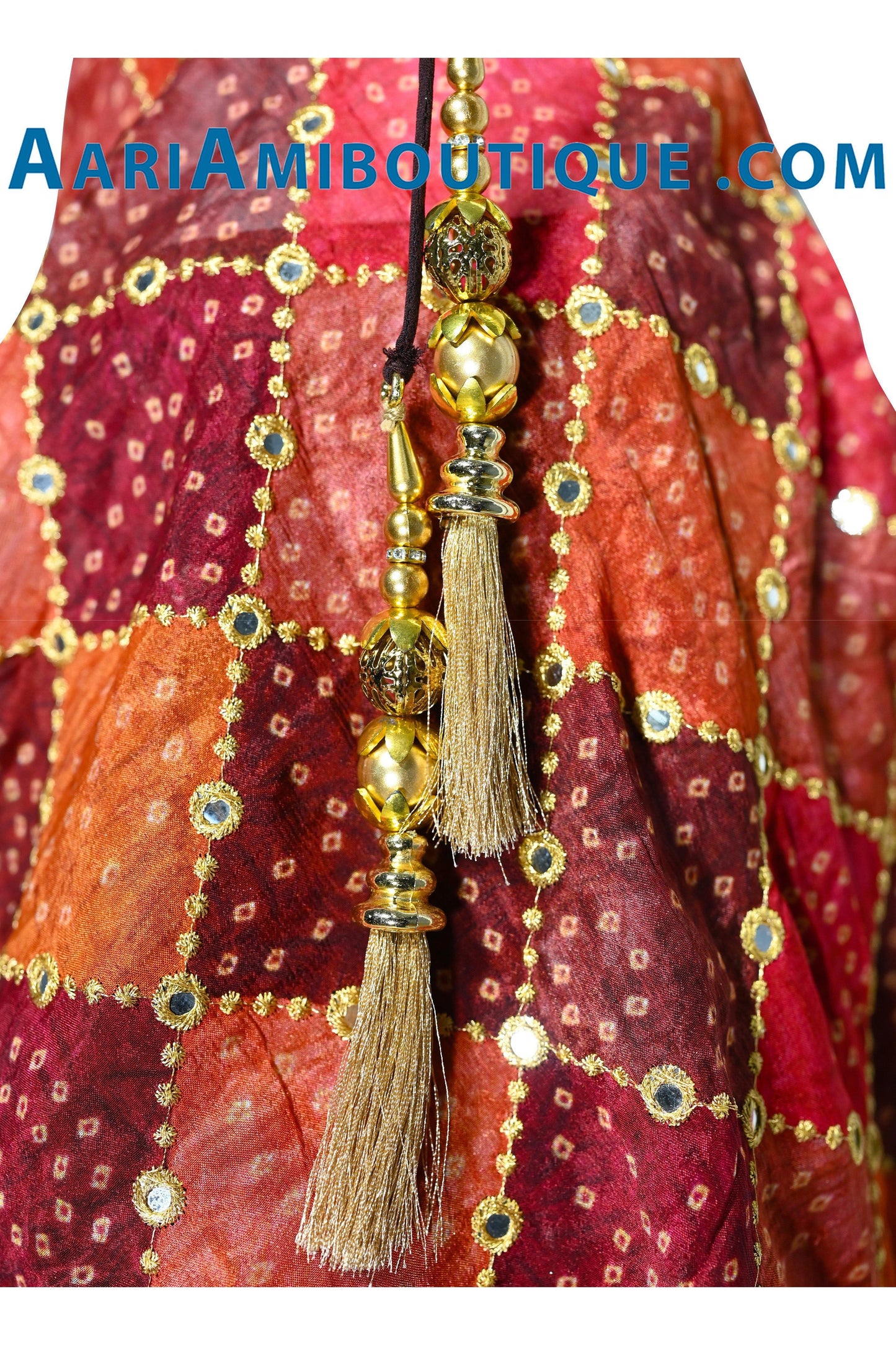 Astonishing Brown Bandhani Palazzo Set-AariAmi Boutique