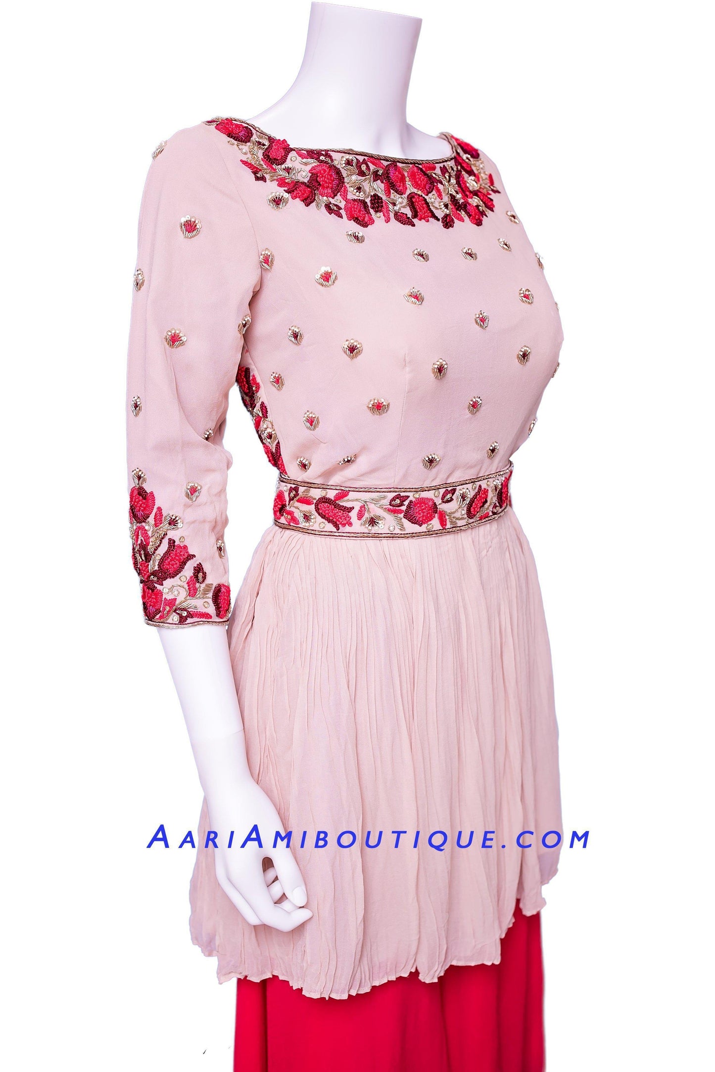 Opulent Ombre Pink Palazzo Set-AariAmi Boutique