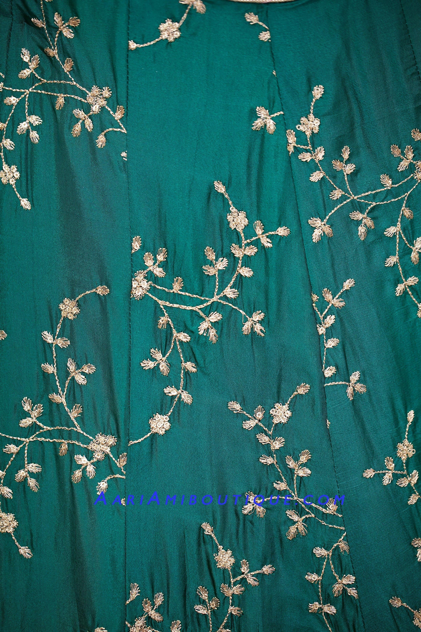 Gorgeous Green Lehenga Set with Leheriya Dupatta-AariAmi Boutique