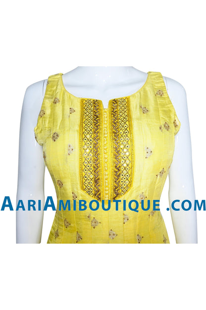 Youthful Ombre Yellow Gharara Set-AariAmi Boutique